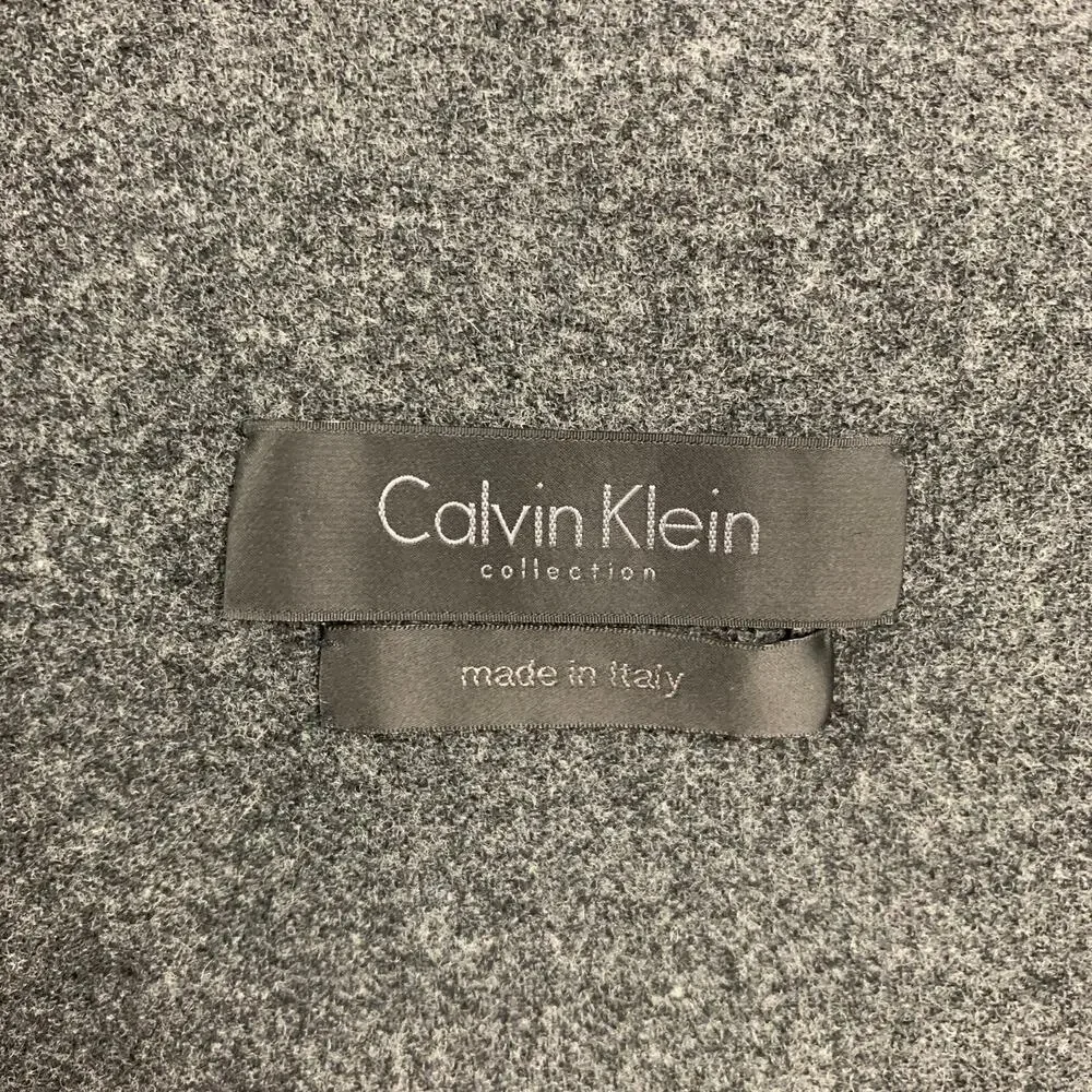 CALVIN KLEIN COLLECTION Size 42 Grey Charcoal Wool Notch Lapel Sport Coat
